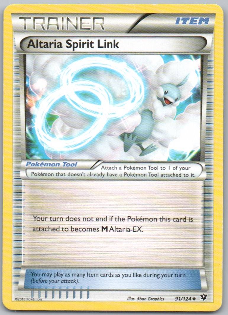 Altaria Spirit Link 091 Normal Trainer Card - Fates Collide