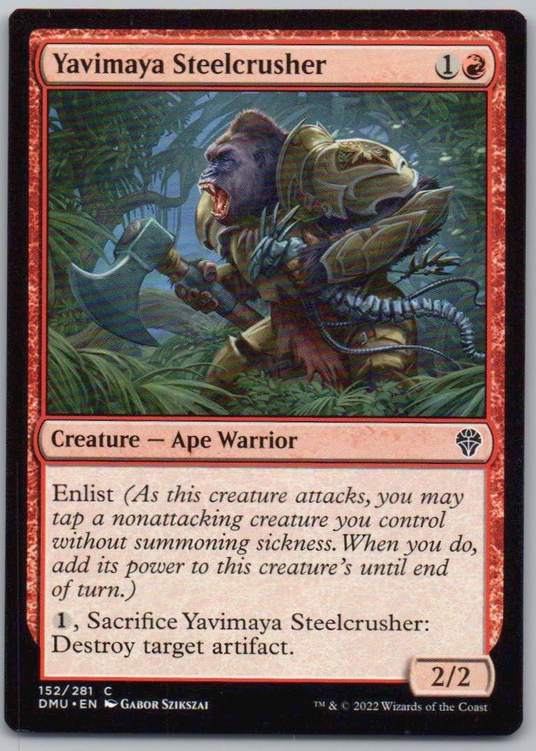 Yavimaya Steelcrusher 152 Normal Creature Card - Dominaria United