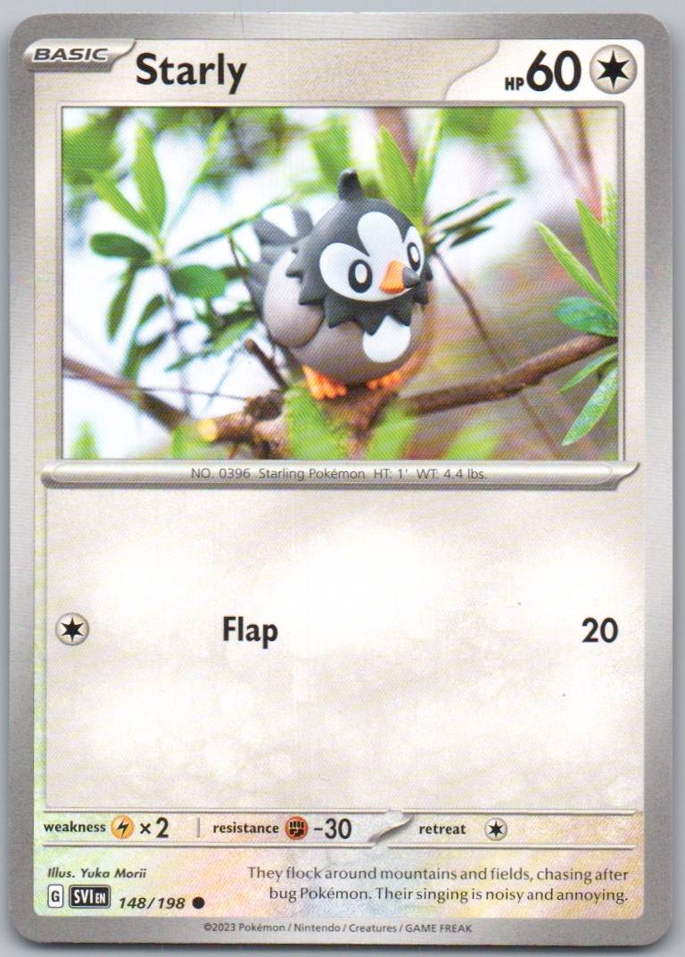 Starly 148 Normal Colorless Card - Scarlet & Violet