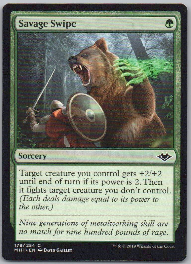Savage Swipe 178 Normal Sorcery Card - Modern Horizons