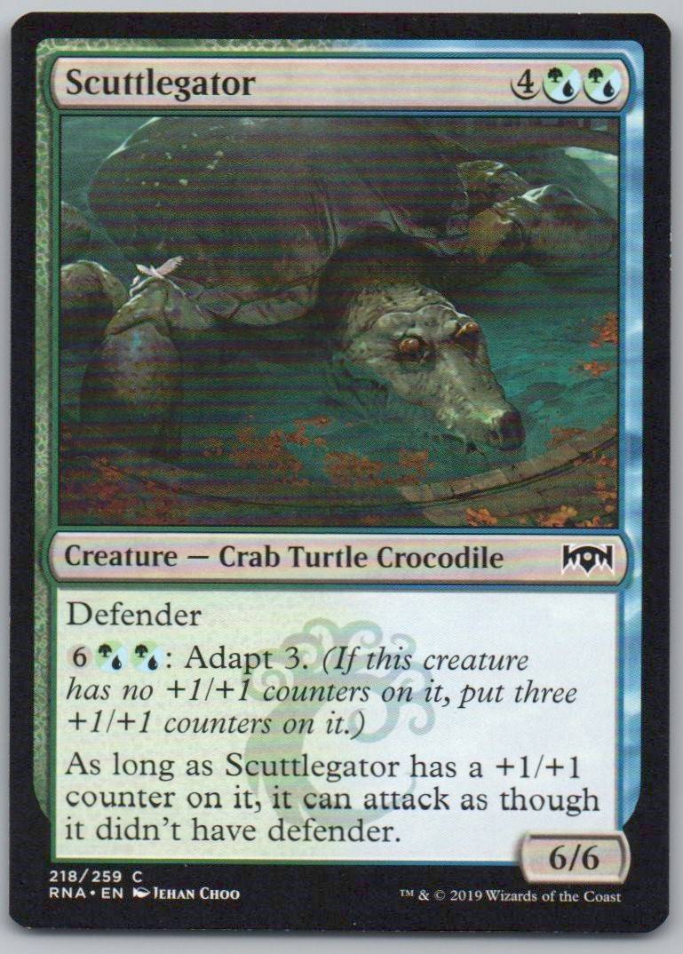Scuttlegator 218 Normal Creature Card - Ravnica Allegiance