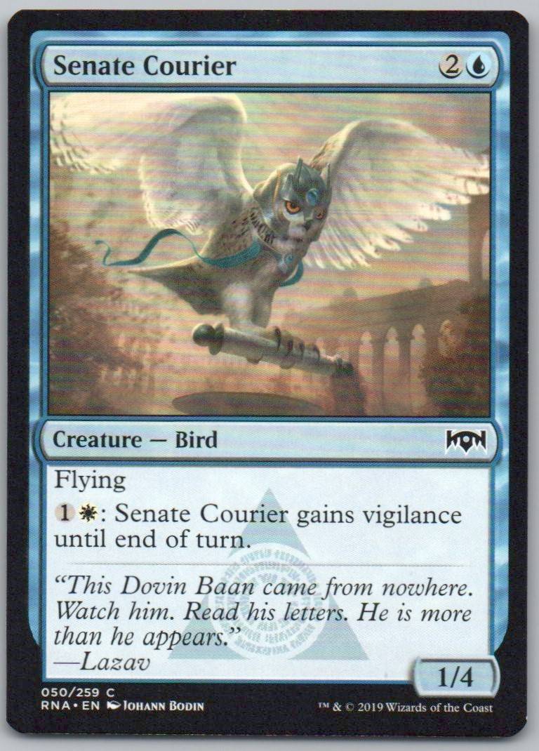 Senate Courier 50 Normal Creature Card - Ravnica Allegiance