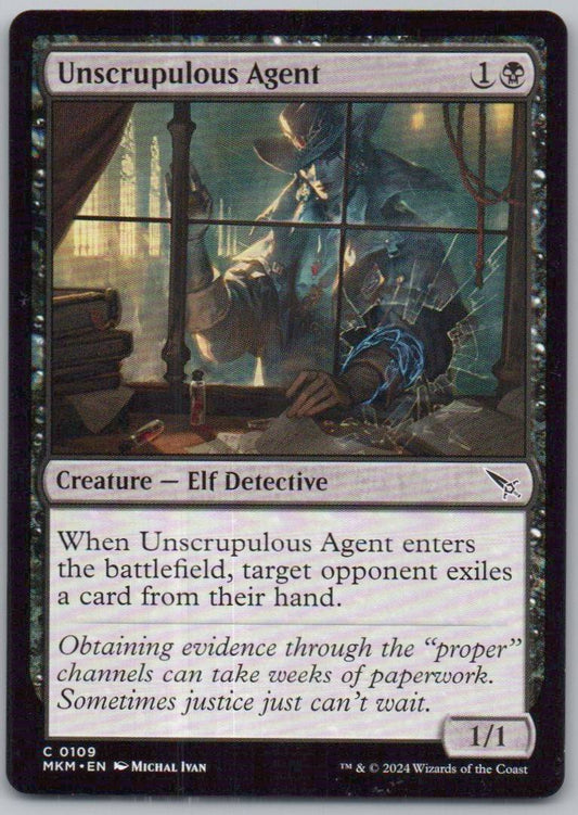 Unscrupulous Agent 109 0 Creature Card - Murders at Karlov Manor