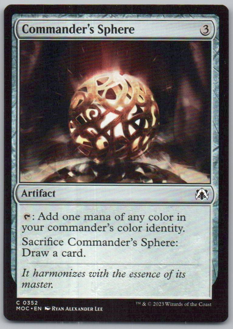 Commander's Sphere 352 0 Artifact Card - Commander: March of the Machine