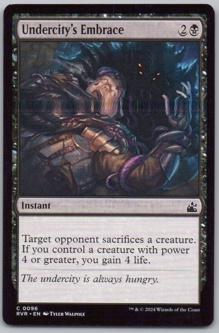 Undercity's Embrace 96 Normal Instant Card - Ravnica Remastered