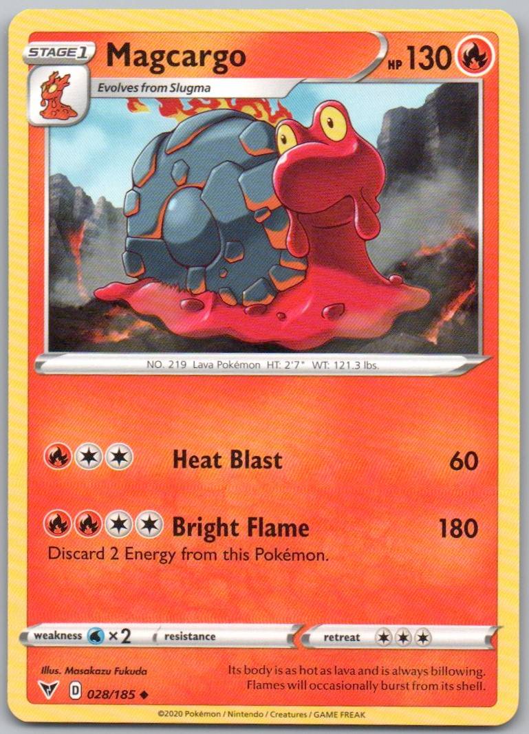 Magcargo 028 Normal Fire Card - Vivid Voltage