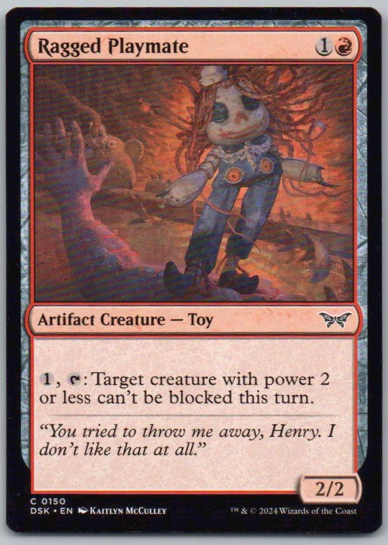 Ragged Playmate 150 Normal Artifact Card - Duskmourn: House of Horror