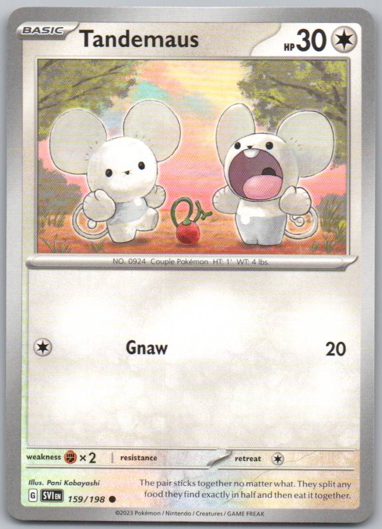Tandemaus 159 Normal Colorless Card - Scarlet & Violet
