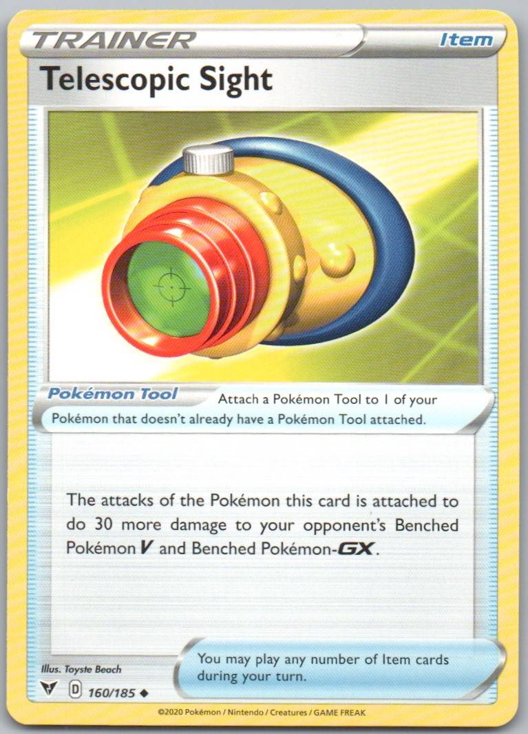 Telescopic Sight 160 Normal Trainer Card - Vivid Voltage