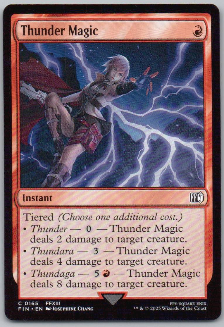 Thunder Magic 165 Normal Instant Card - FINAL FANTASY