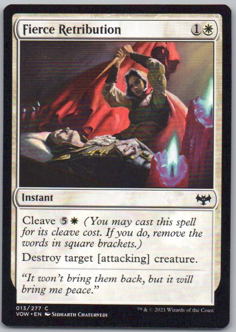 Fierce Retribution 13 Normal Instant Card - Innistrad: Crimson Vow