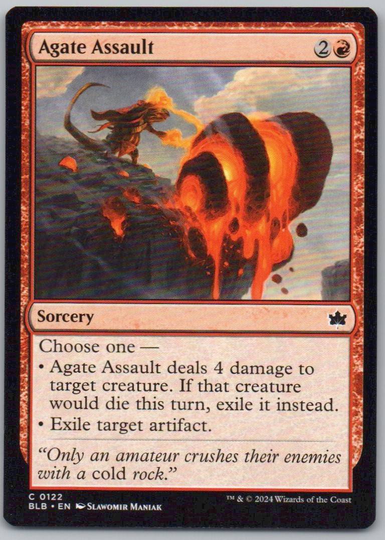 Agate Assault 122 Normal Sorcery Card - Bloomburrow