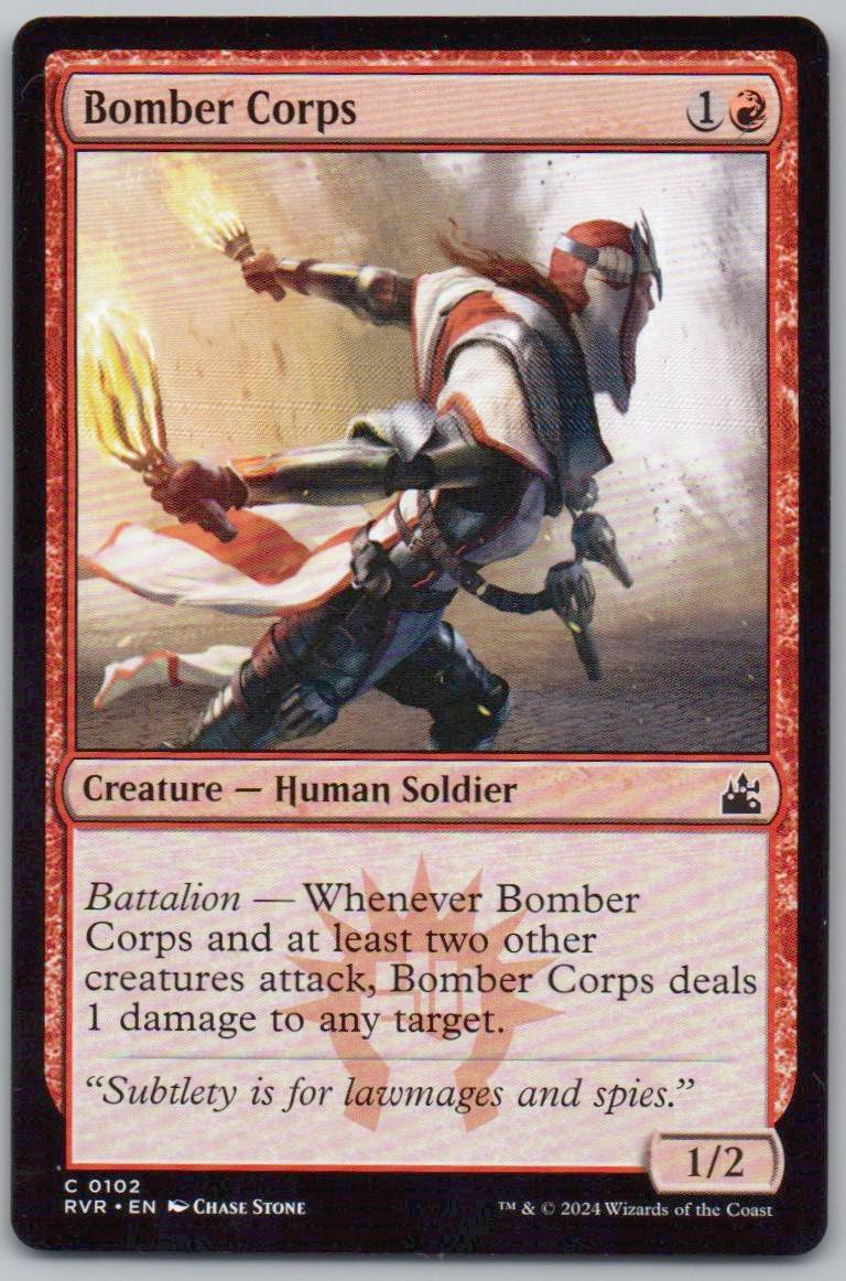Bomber Corps 102 Normal Creature Card - Ravnica Remastered