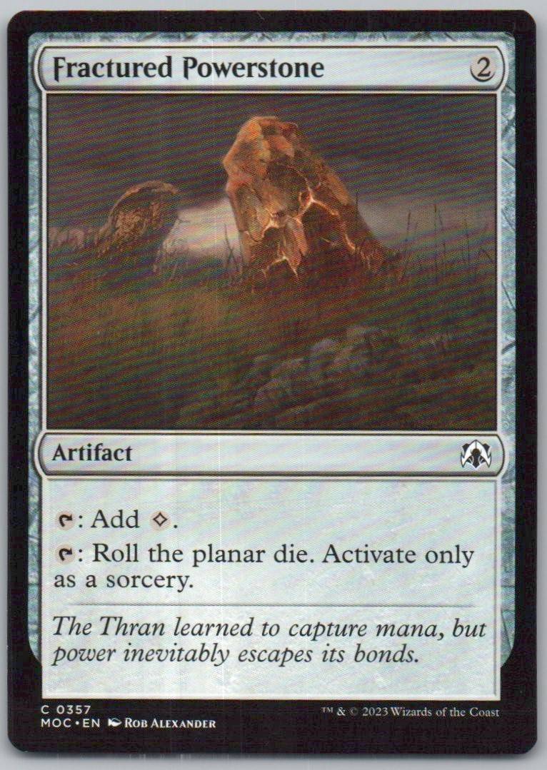 Fractured Powerstone 357 0 Artifact Card - Commander: March of the Machine
