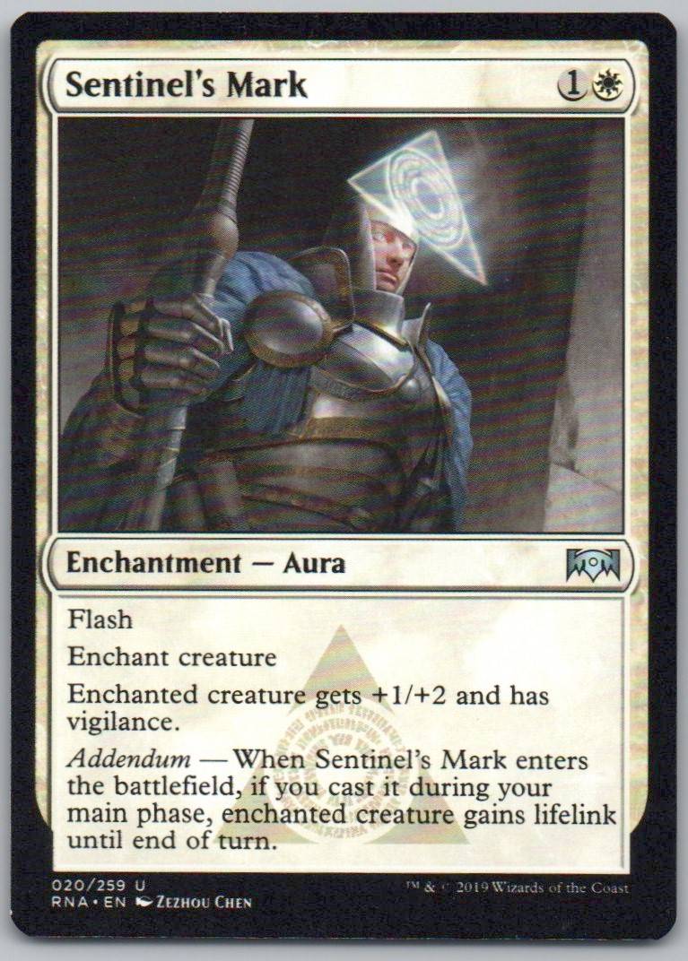 Sentinel's Mark 20 Normal Enchantment Card - Ravnica Allegiance