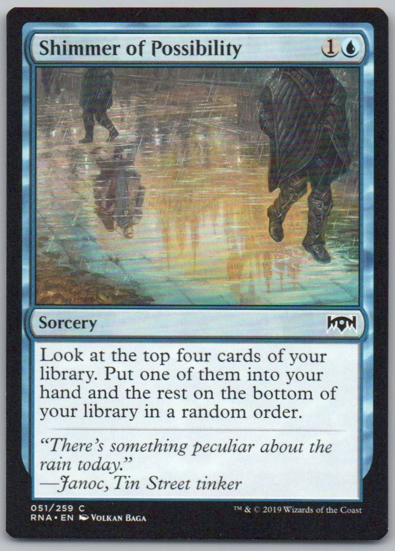 Shimmer of Possibility 51 Normal Sorcery Card - Ravnica Allegiance
