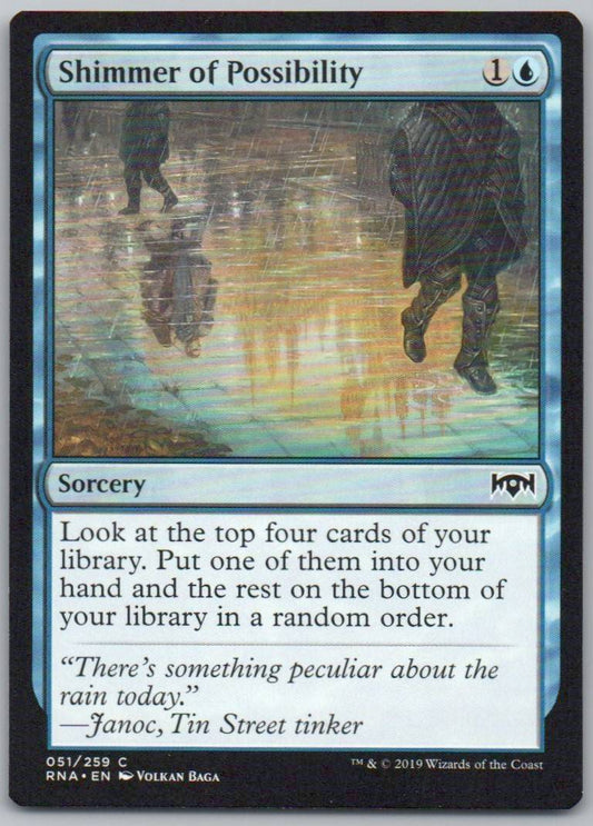 Shimmer of Possibility 51 Normal Sorcery Card - Ravnica Allegiance
