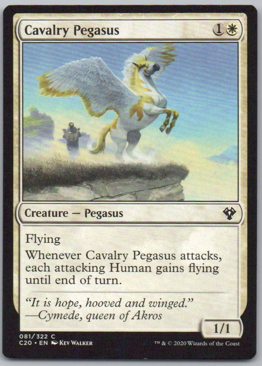 Cavalry Pegasus 81 Normal Creature Card - Commander 2020