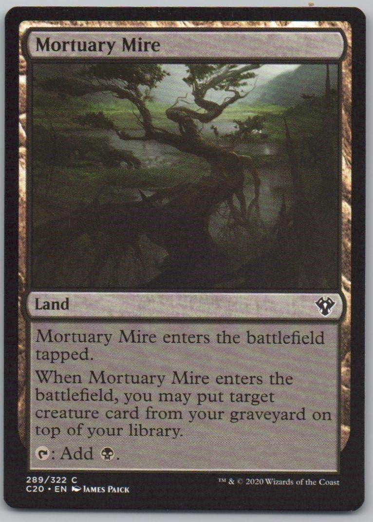 Mortuary Mire 289 Normal Land Card - Commander 2020