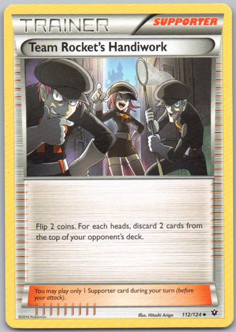 Team Rocket's Handiwork 112 Normal Trainer Card - Fates Collide