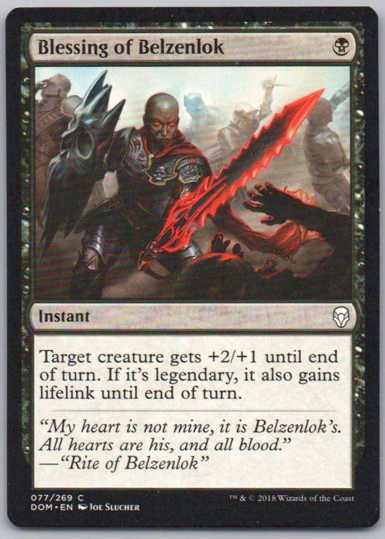 Blessing of Belzenlok 77 Normal Instant Card - Dominaria