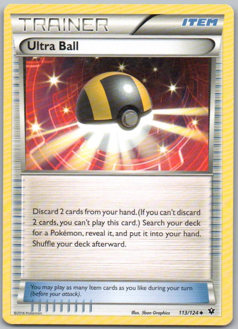 Ultra Ball 113 Normal Trainer Card - Fates Collide