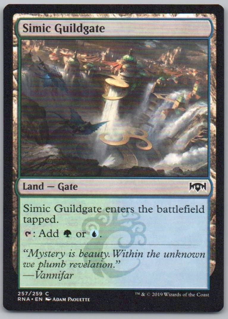 Simic Guildgate (257) 257 Normal Land Card - Ravnica Allegiance