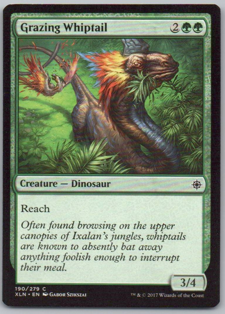 Grazing Whiptail 190 Normal Creature Card - Ixalan