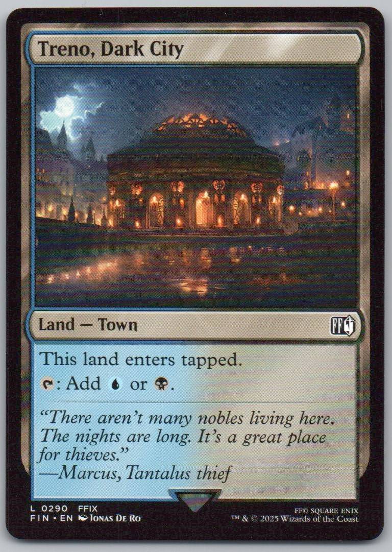 Treno, Dark City 290 Normal Land Card - FINAL FANTASY
