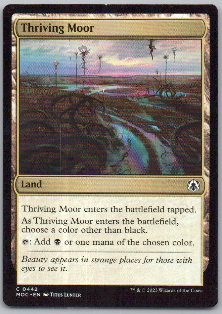 Thriving Moor 442 0 Land Card - Commander: Streets of New Capenna