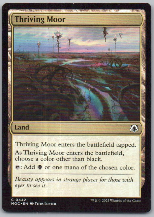Thriving Moor 442 0 Land Card - Commander: Streets of New Capenna