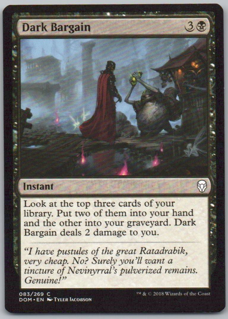 Dark Bargain 83 Normal Instant Card - Dominaria