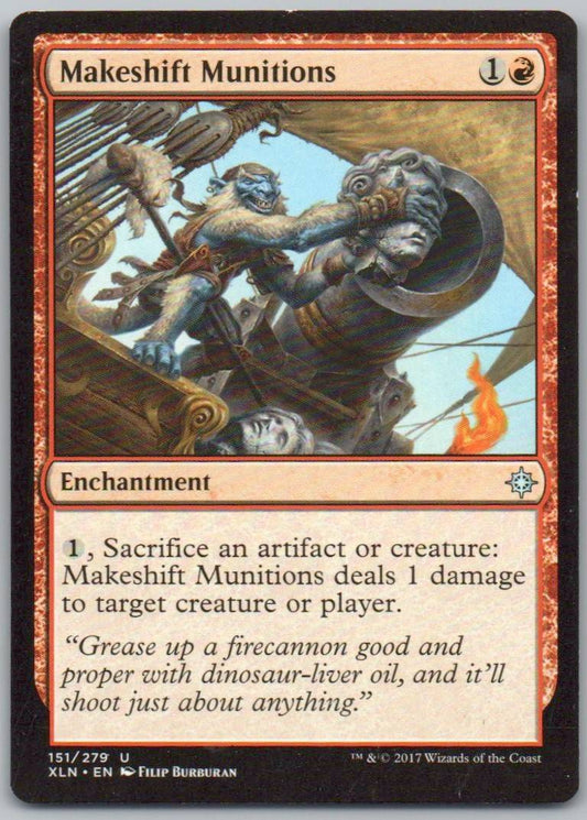 Makeshift Munitions 151 Normal Enchantment Card - Ixalan