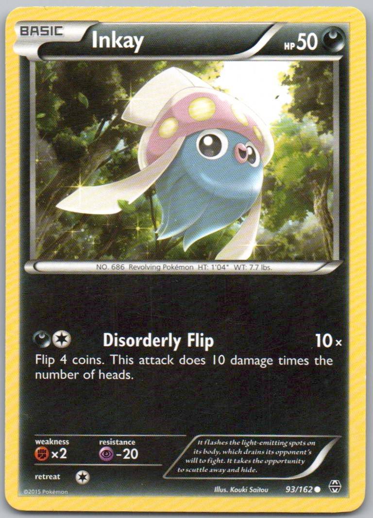 Inkay 093 Normal Darkness Card - BREAKthrough