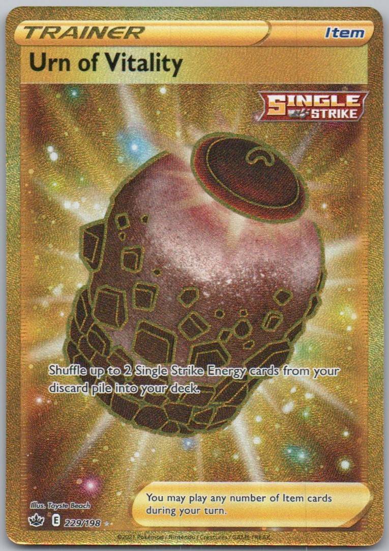 Urn of Vitality 229 Holo Trainer Card - Chilling Reign