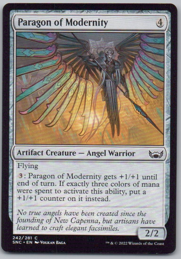 Paragon of Modernity 242 Normal Artifact Card - Streets of New Capenna