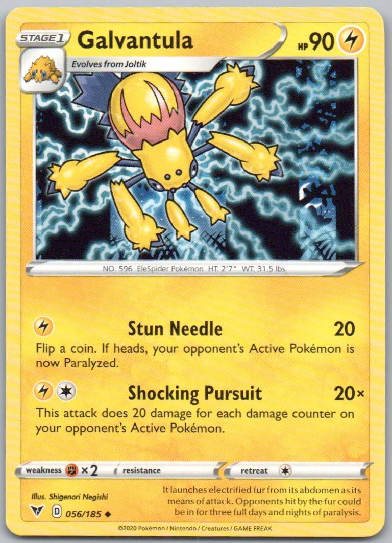 Galvantula 056 Normal Lightning Card - Vivid Voltage