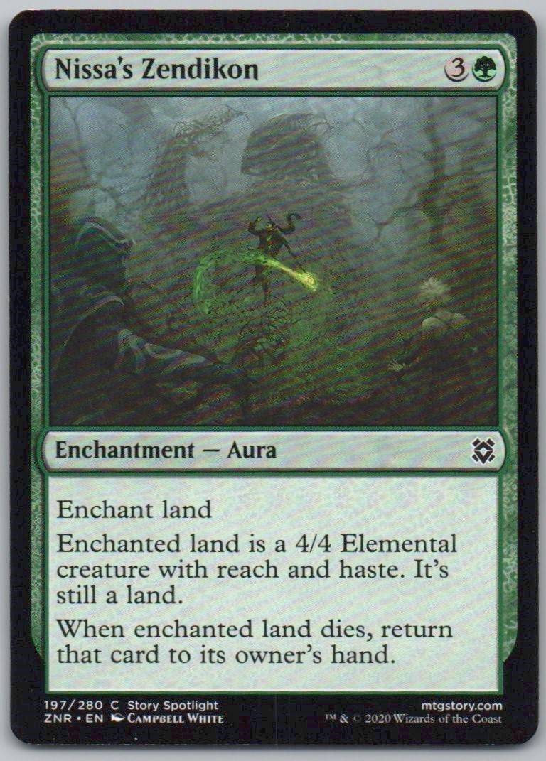 Nissa's Zendikon 197 Normal Enchantment Card - Zendikar Rising