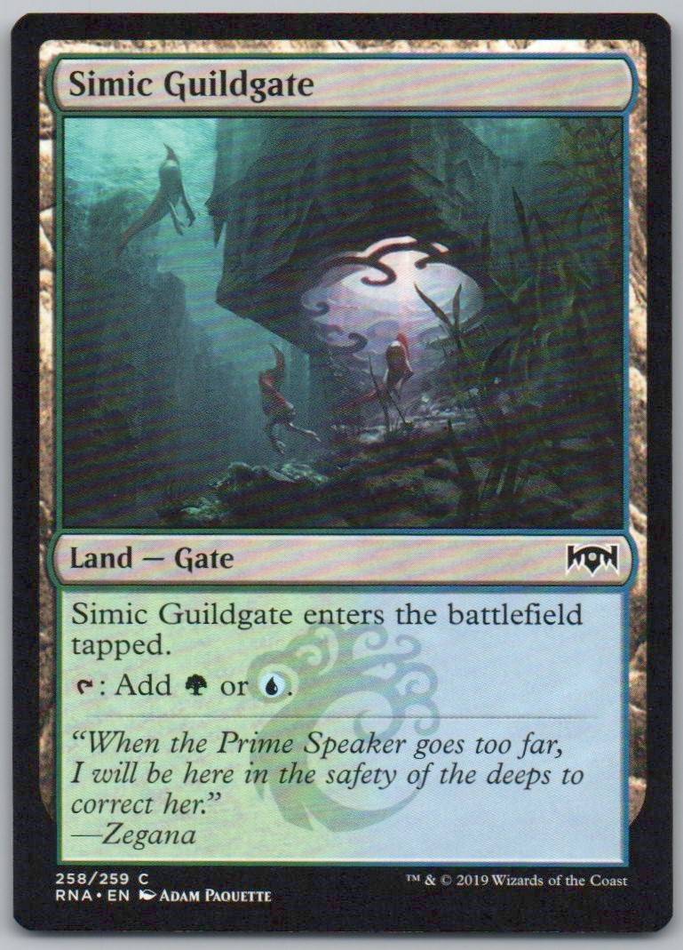 Simic Guildgate (258) 258 Normal Land Card - Ravnica Allegiance