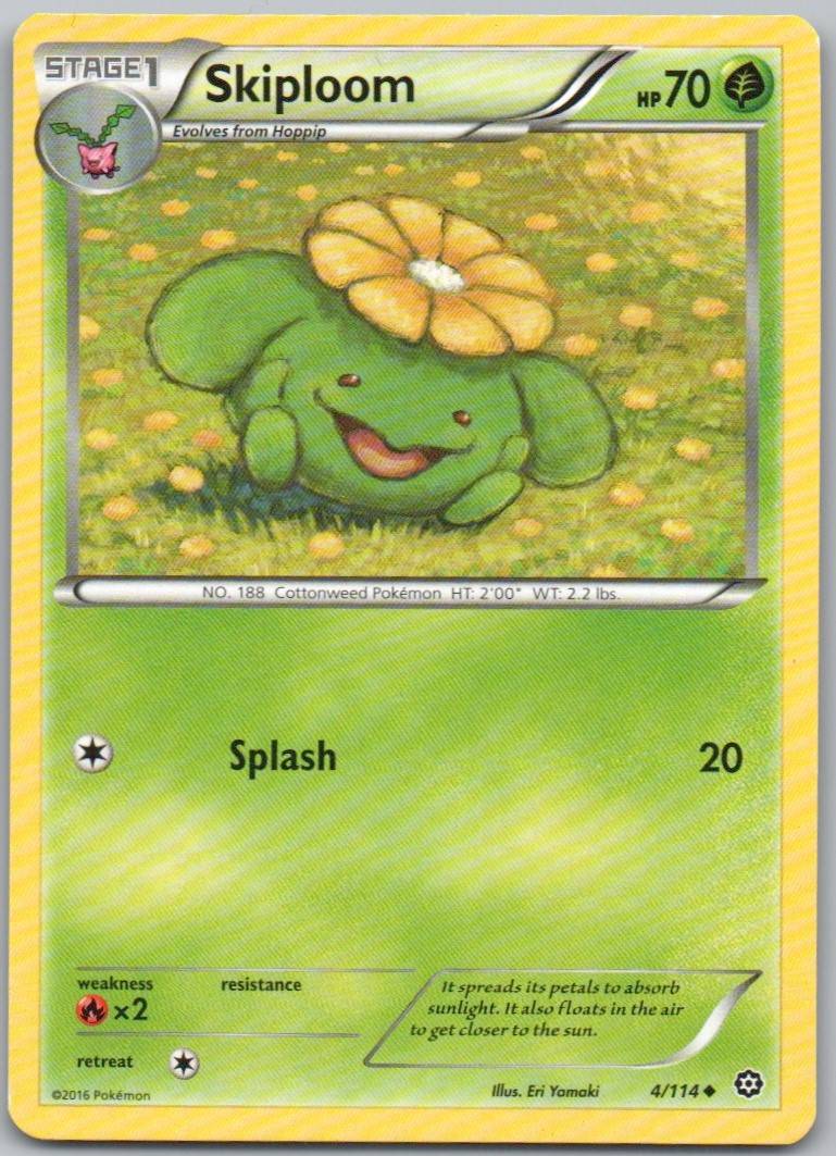 Skiploom 004 Normal Grass Card - Steam Siege