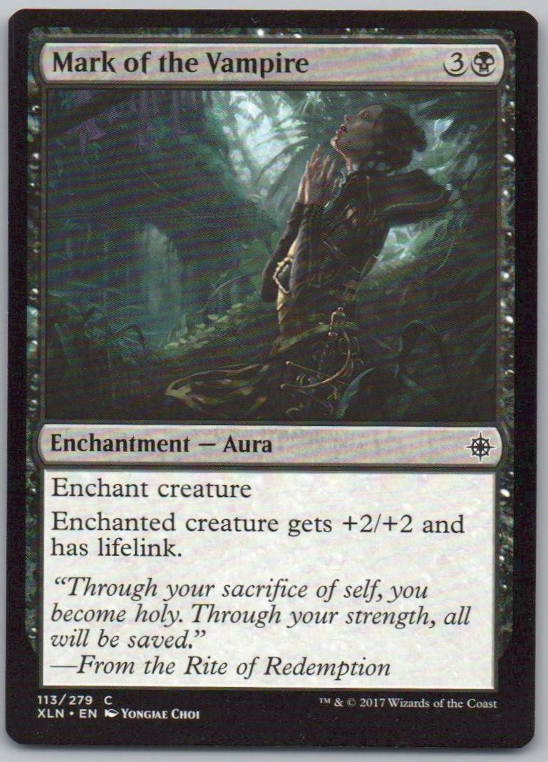 Mark of the Vampire 113 Normal Enchantment Card - Ixalan