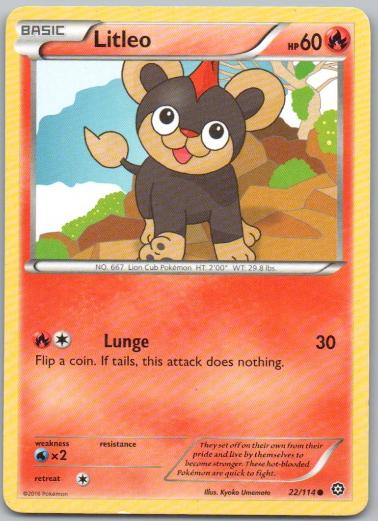 Litleo 022 Normal Fire Card - Steam Siege