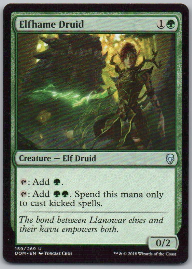Elfhame Druid 159 Normal Creature Card - Dominaria