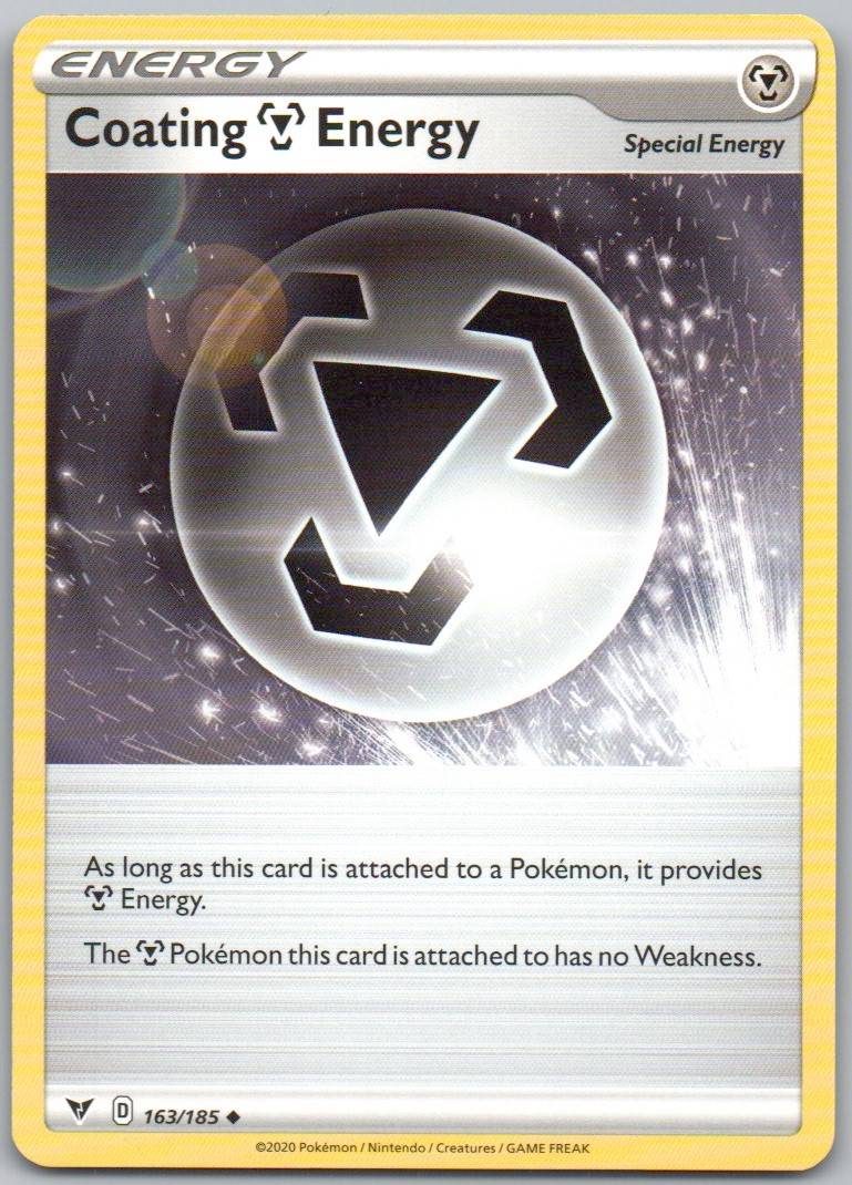 Coating Metal Energy 163 Normal Trainer Card - Vivid Voltage