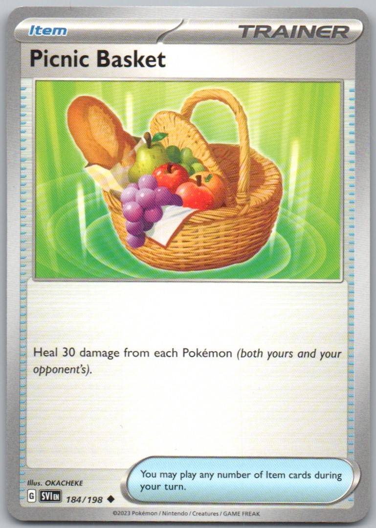 Picnic Basket 184 Normal 0 Card - Scarlet & Violet