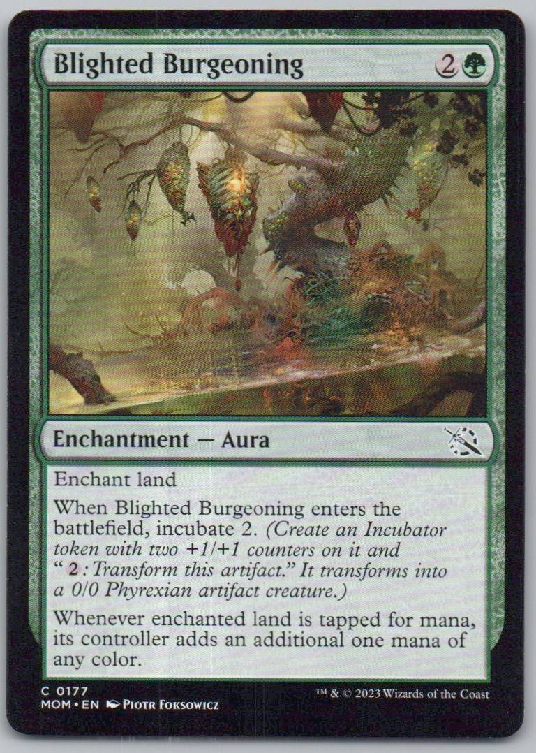 Blighted Burgeoning 177 0 Enchantment Card - March of the Machine