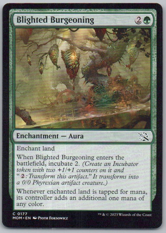 Blighted Burgeoning 177 0 Enchantment Card - March of the Machine