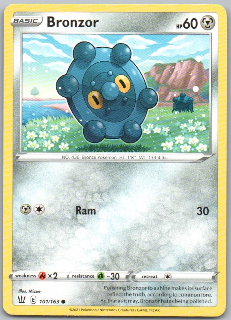 Bronzor 101 Normal Metal Card - Battle Styles