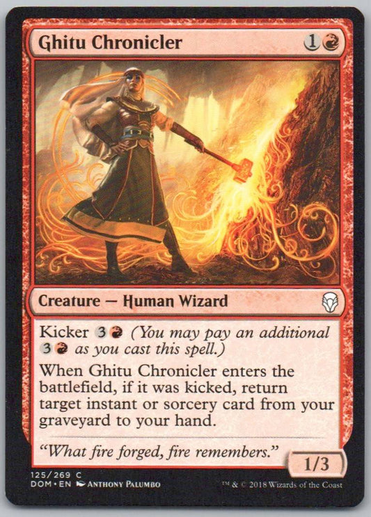 Ghitu Chronicler 125 Normal Creature Card - Dominaria