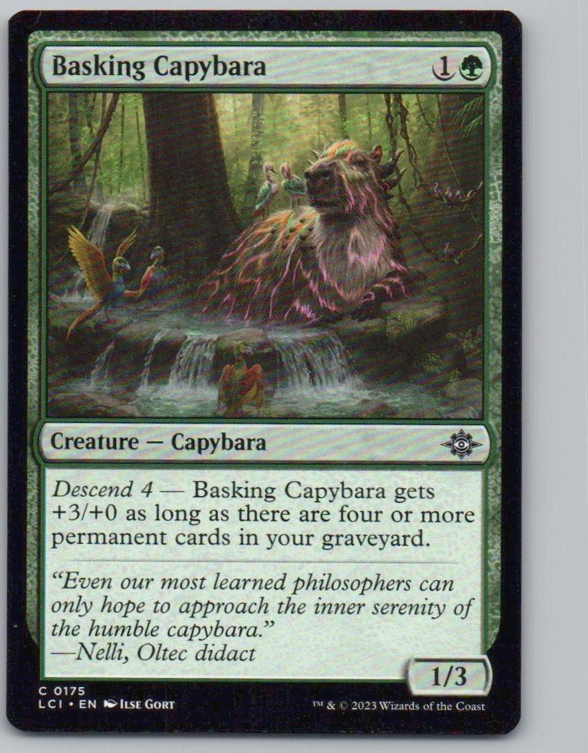 Basking Capybara 175 0 Creature Card - The Lost Caverns of Ixalan